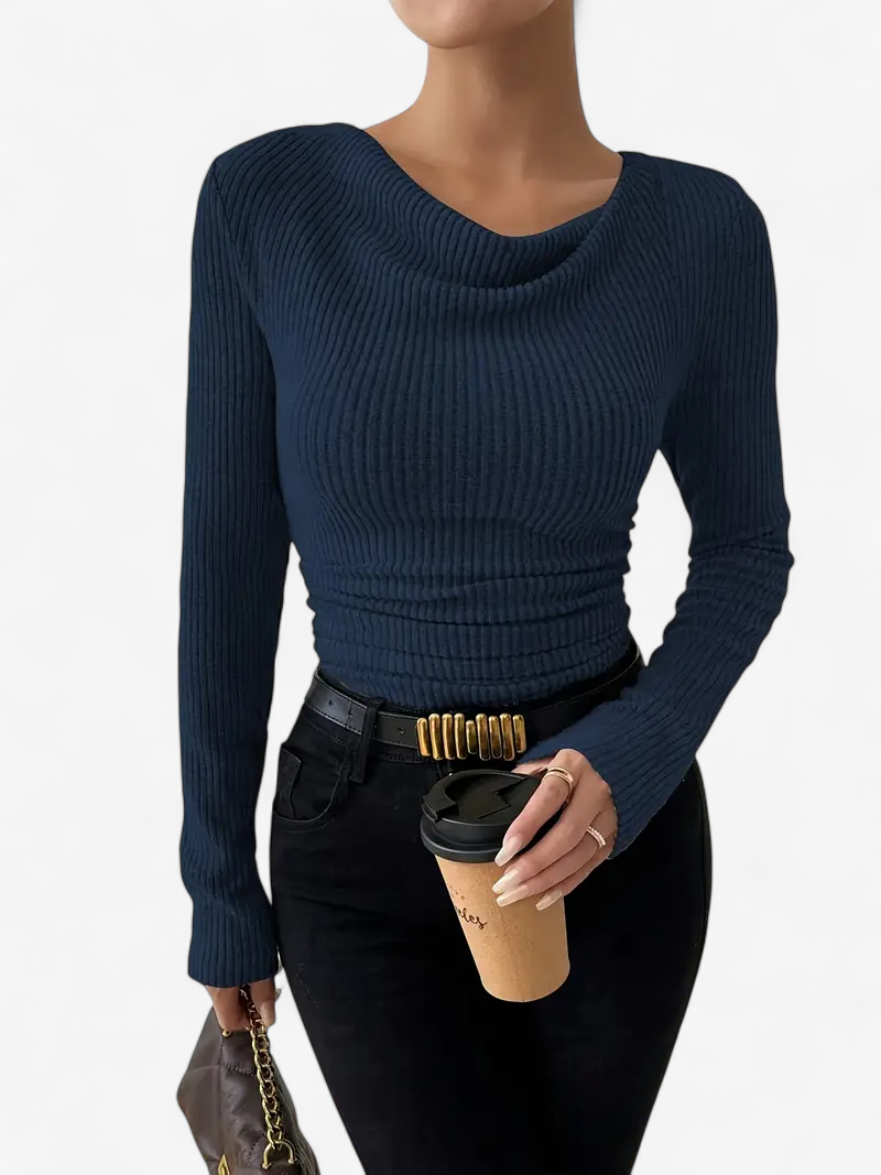 Asymmetrical Ribbed Top