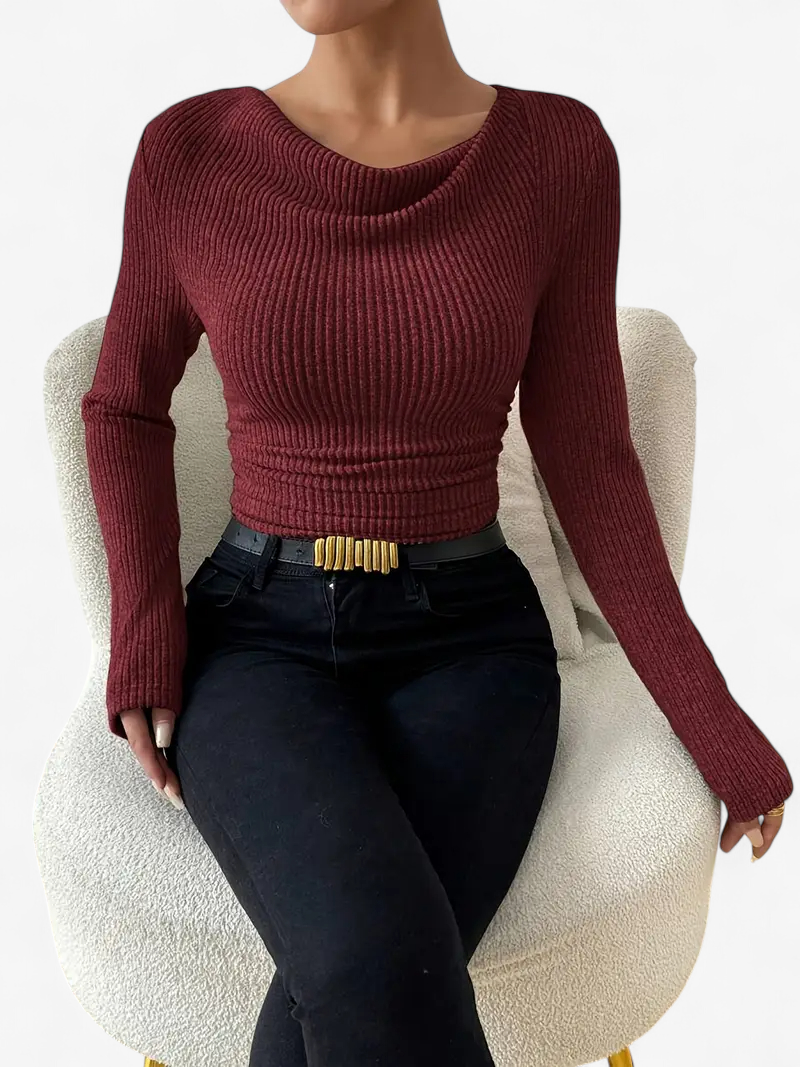 Asymmetrical Ribbed Top