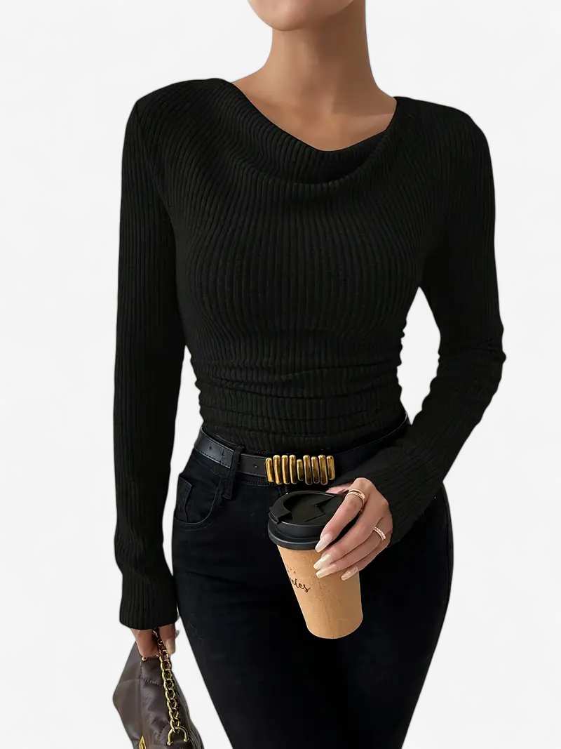 Asymmetrical Ribbed Top