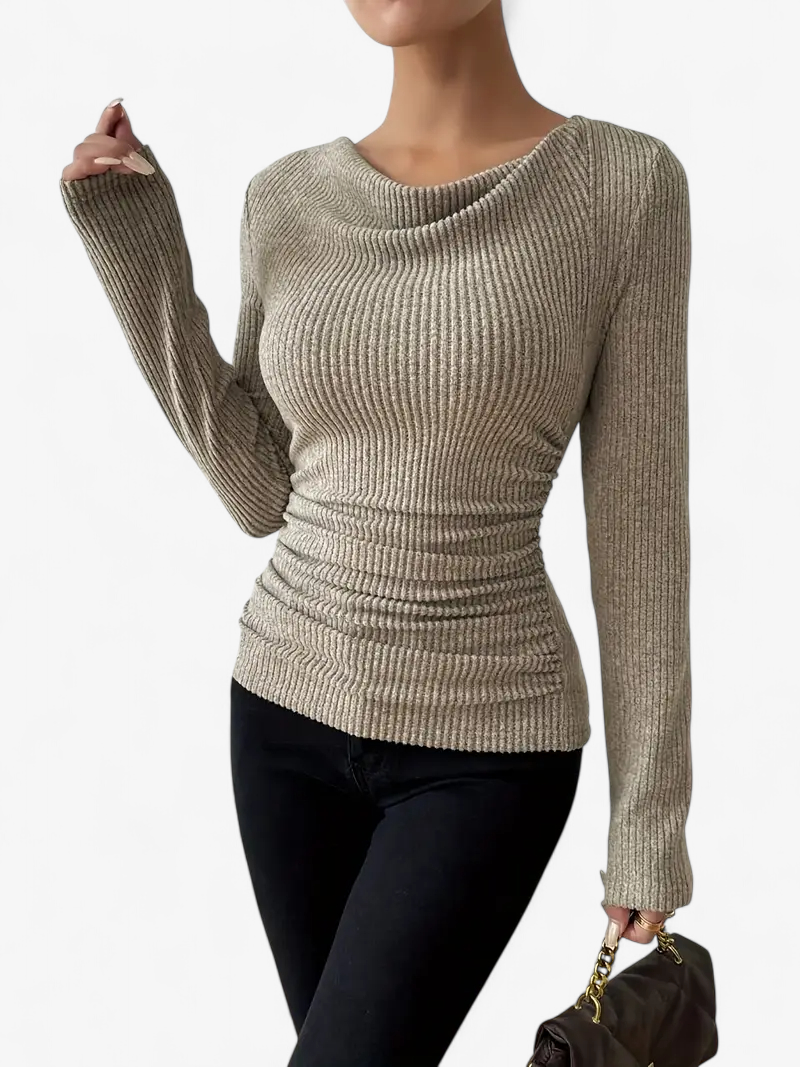 Asymmetrical Ribbed Top