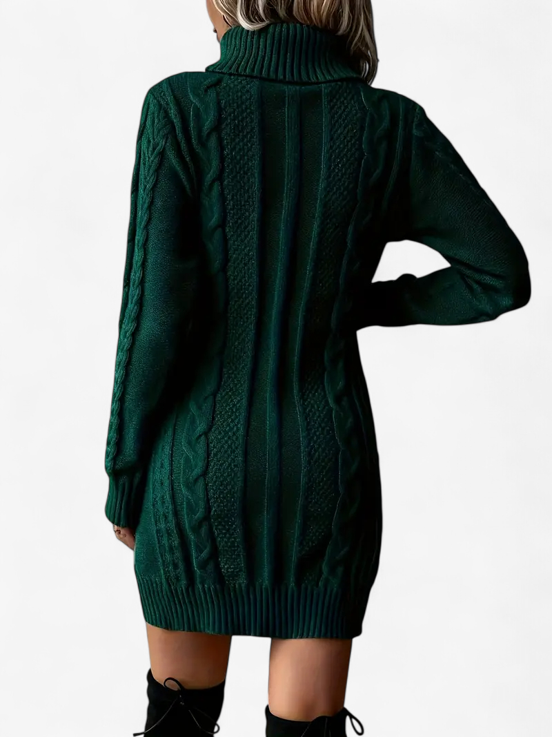 Cable Knit Sweater Dress