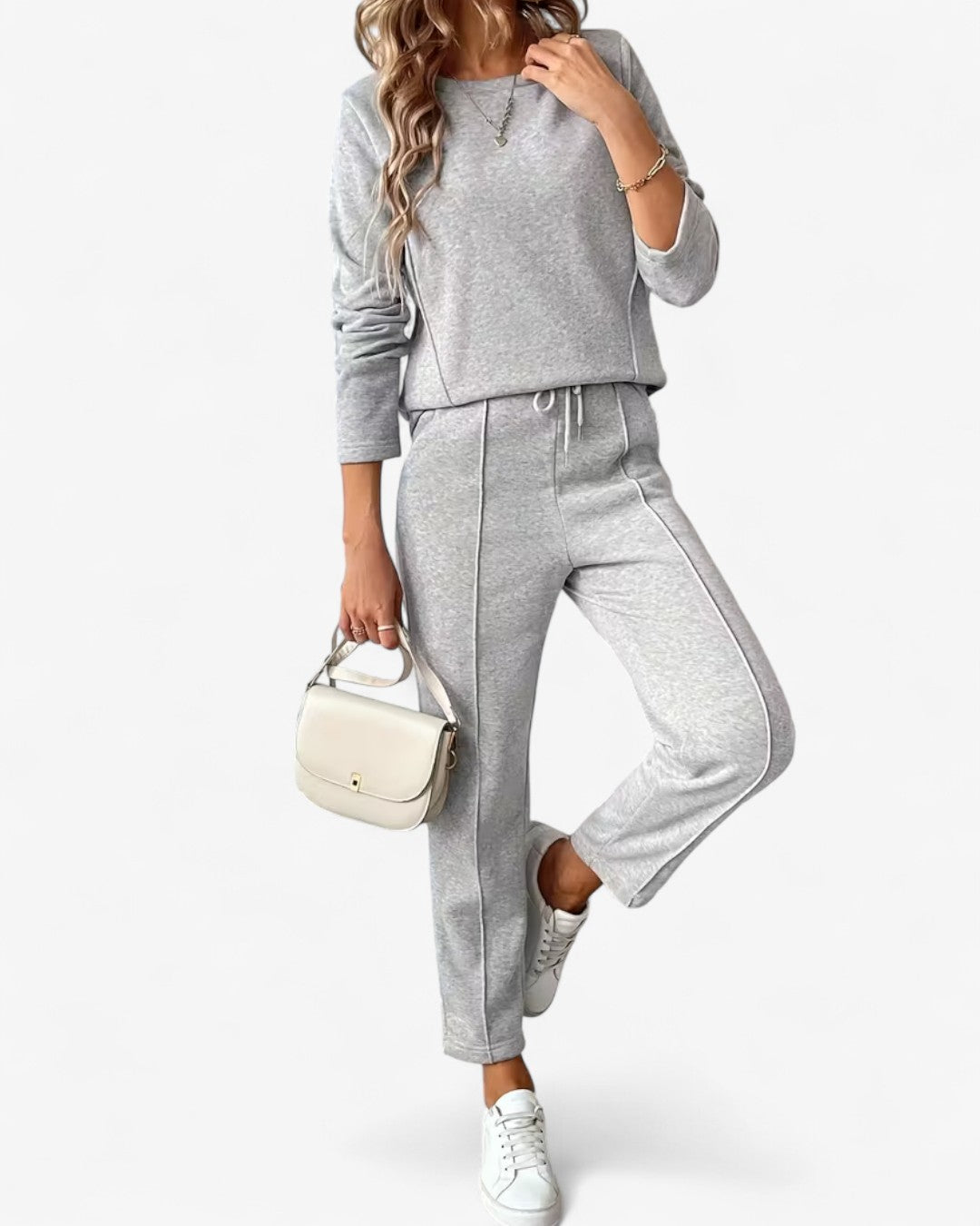 Drawstring Two-Piece Lounge Set