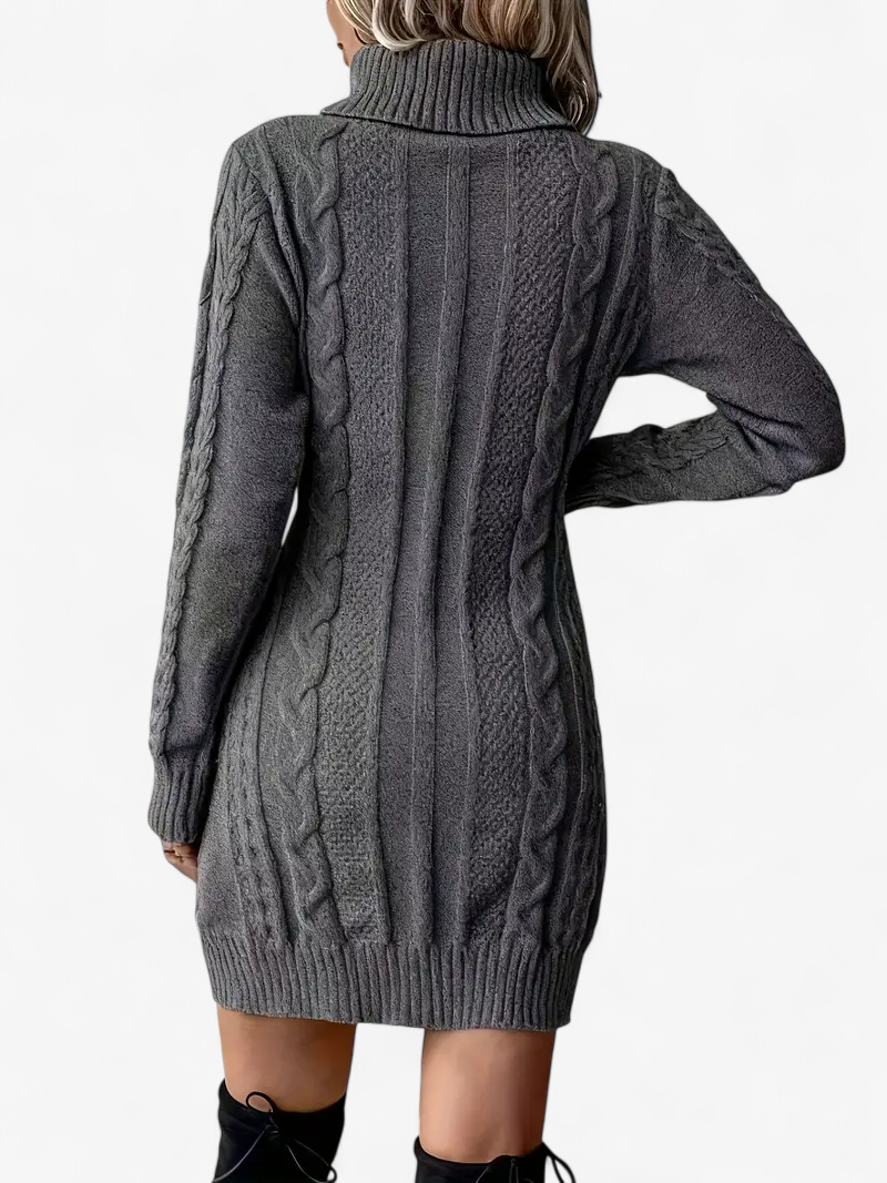 Cable Knit Sweater Dress