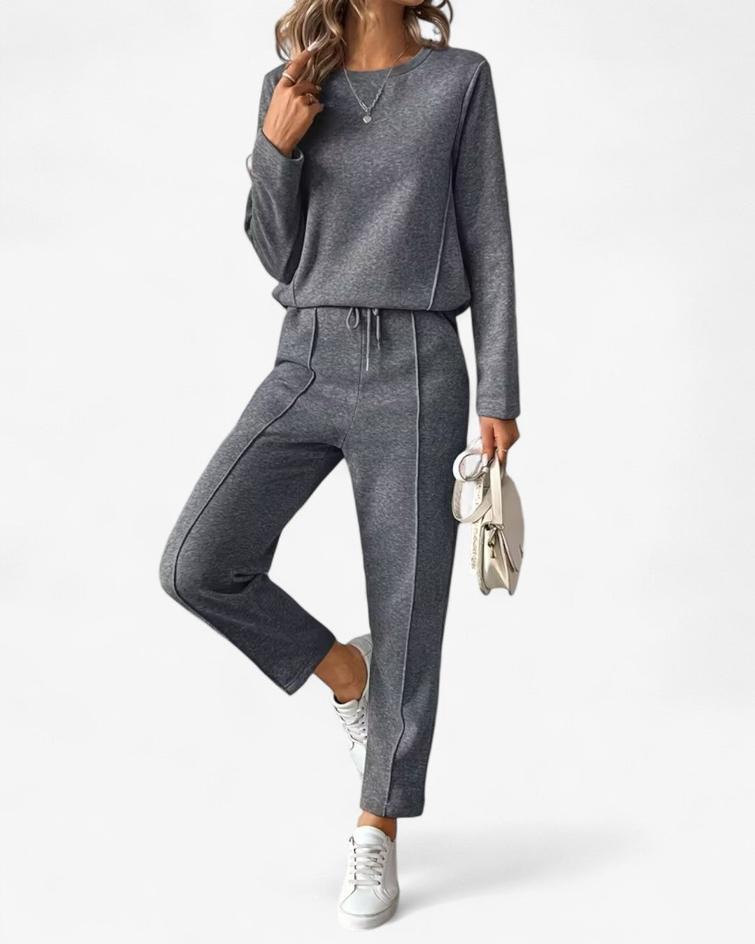 Drawstring Two-Piece Lounge Set