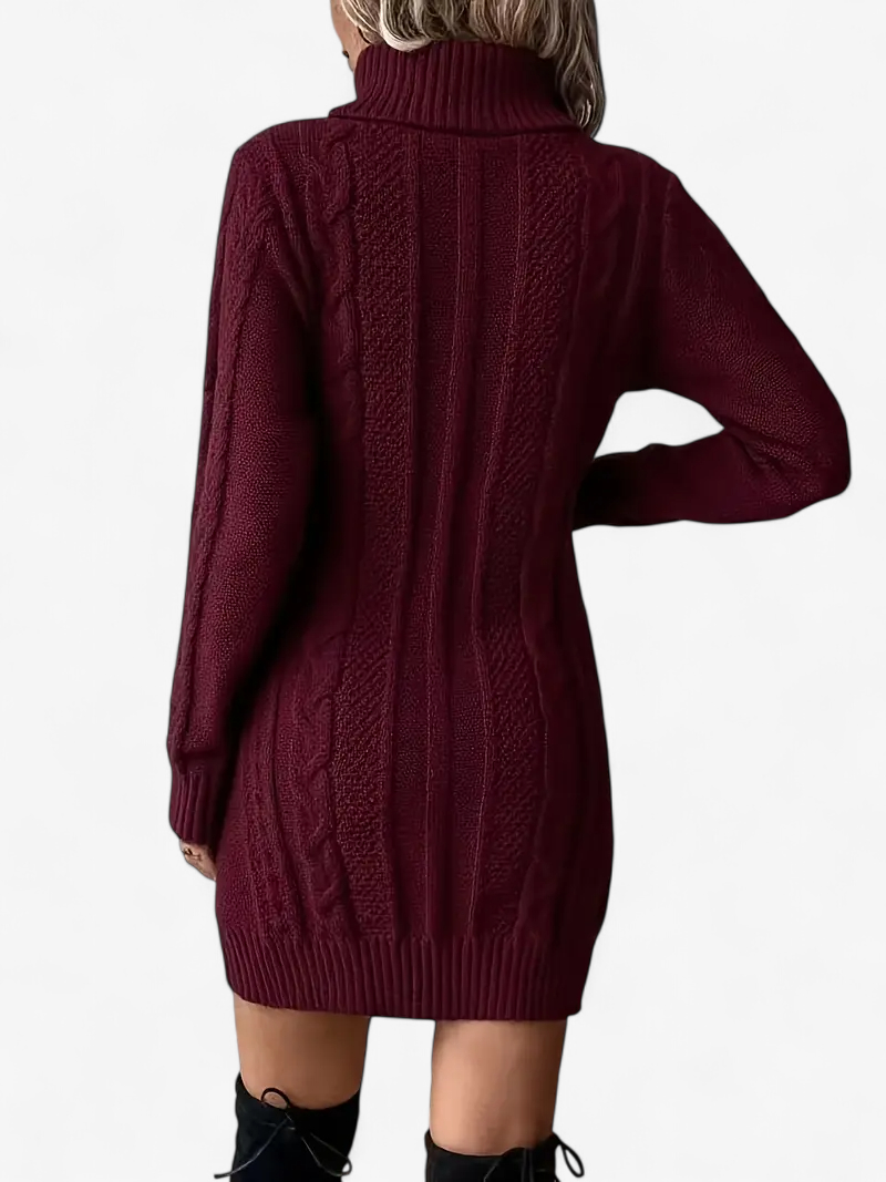 Cable Knit Sweater Dress