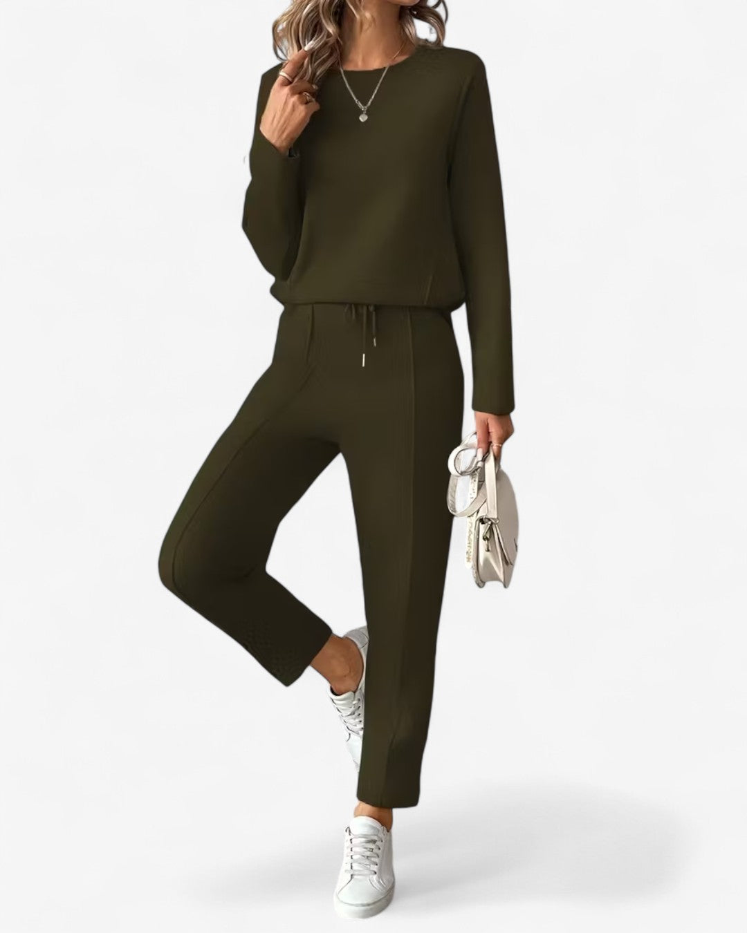 Drawstring Two-Piece Lounge Set