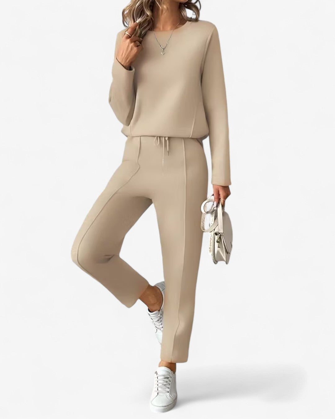 Drawstring Two-Piece Lounge Set