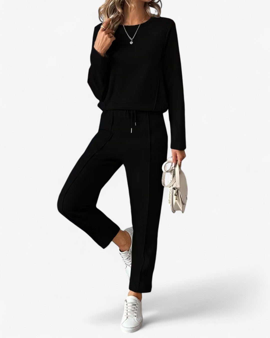 Drawstring Two-Piece Lounge Set