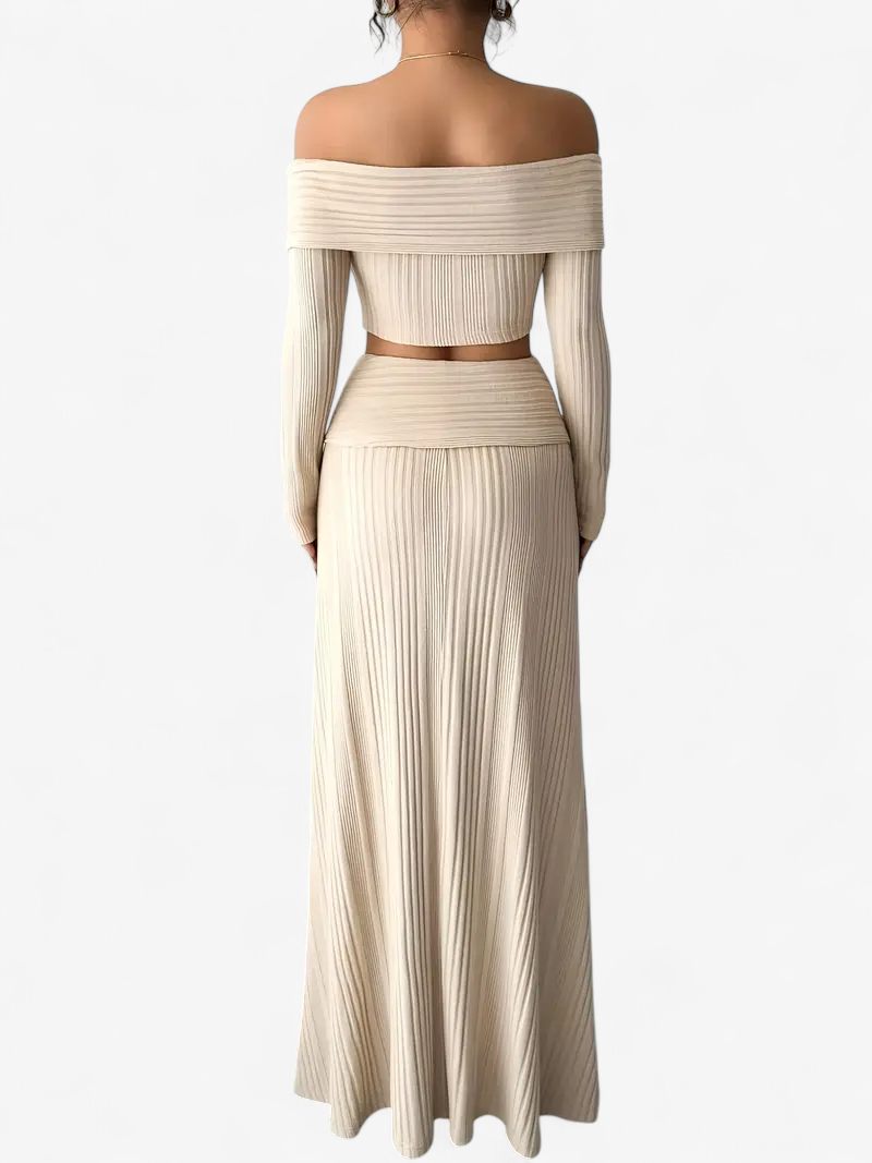 Bohemian Ribbed Two-Piece Set