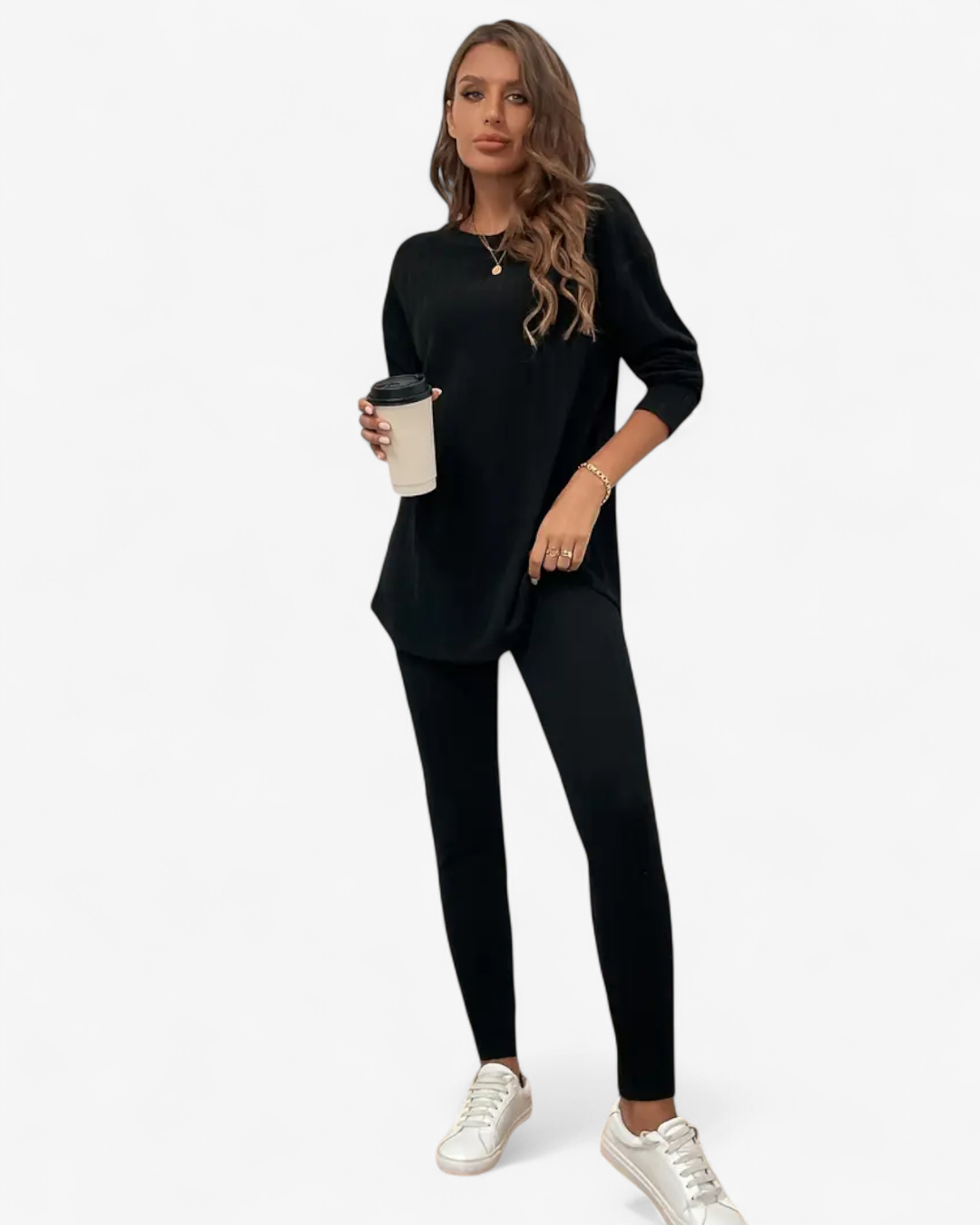 Ribbed Knit Two-Piece Set