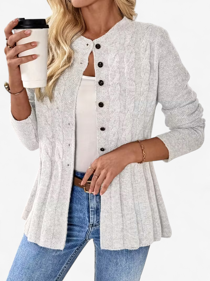 Twisted Detail Knit Cardigan