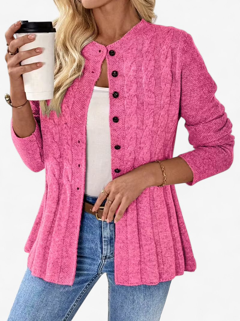 Twisted Detail Knit Cardigan