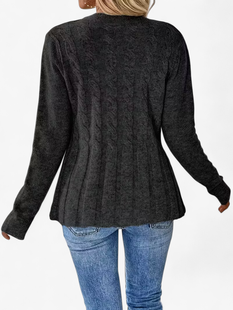 Twisted Detail Knit Cardigan