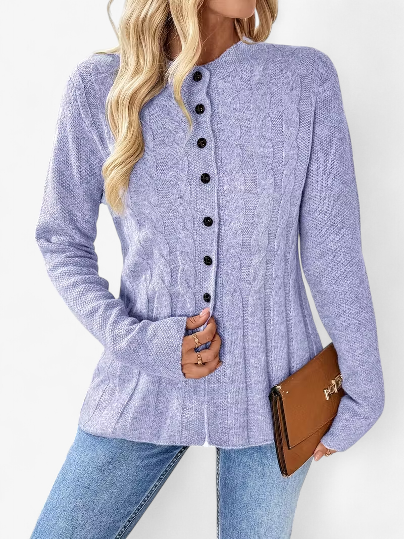 Twisted Detail Knit Cardigan