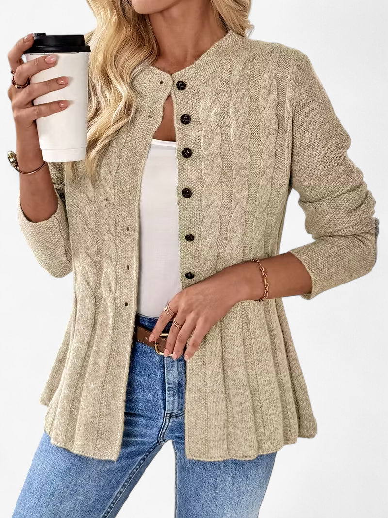 Twisted Detail Knit Cardigan