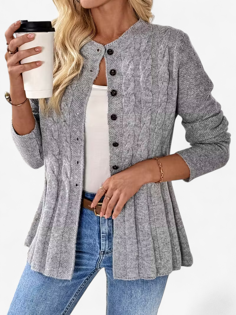 Twisted Detail Knit Cardigan