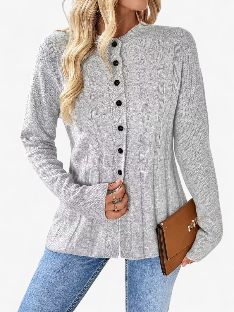 Twisted Detail Knit Cardigan