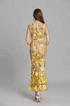 Lisa - Sheer Embroidered Maxi Dress