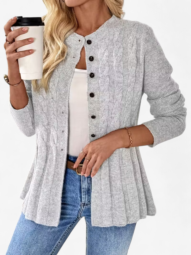 Twisted Detail Knit Cardigan