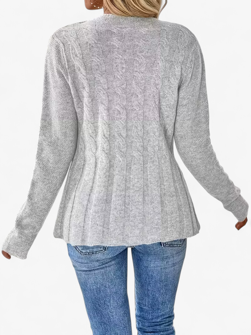 Twisted Detail Knit Cardigan