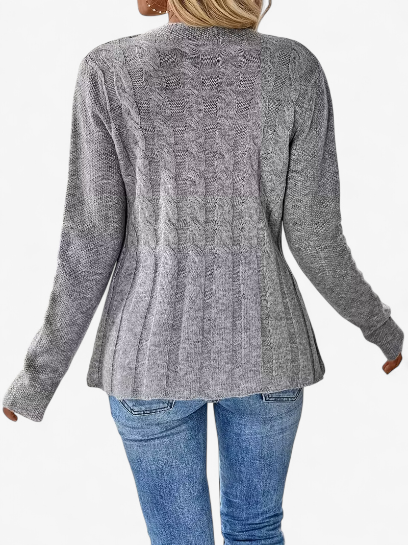 Twisted Detail Knit Cardigan