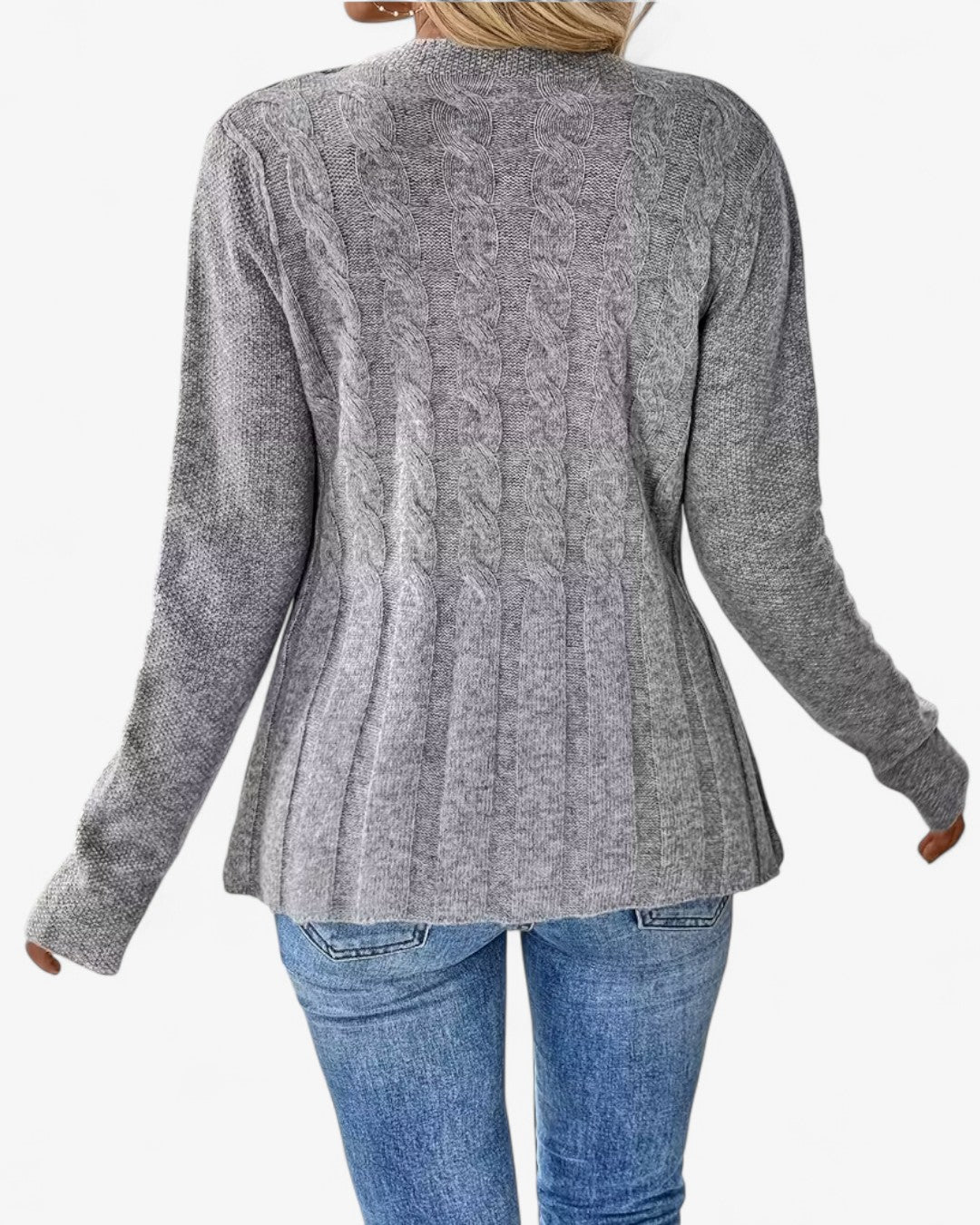 Elegant Long-Sleeve Open Cardigan