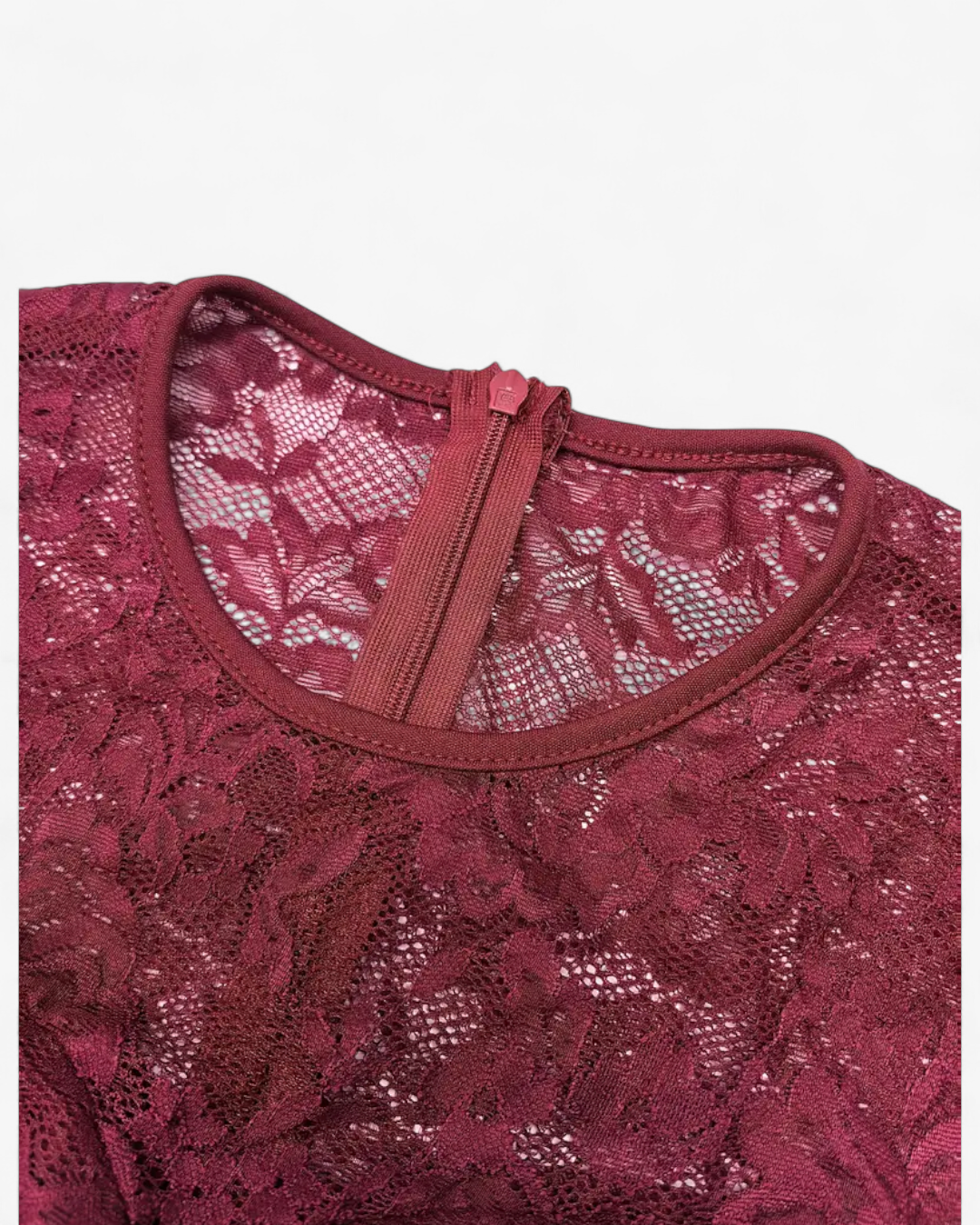 Elegant Red Lace Jumpsuit