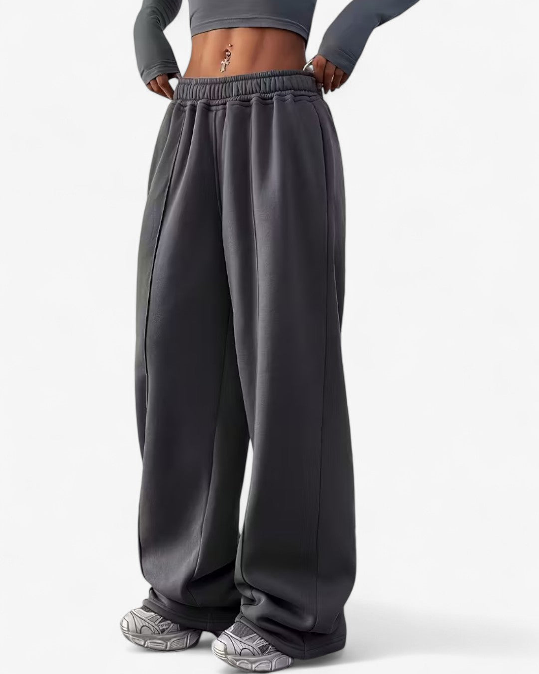 Elegant Wide-Leg Trousers with Pockets