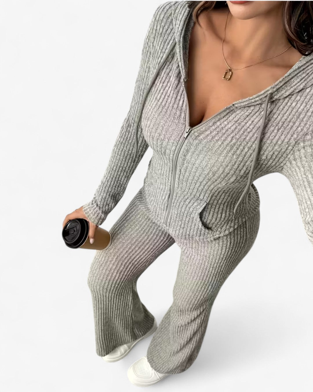 Hooded Zip Lounge Set