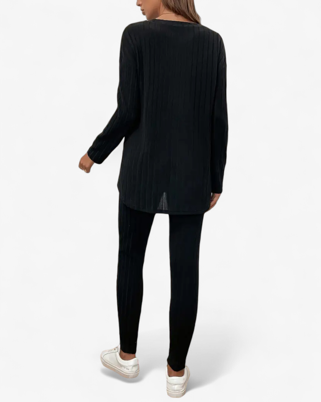 Ribbed Knit Two-Piece Set