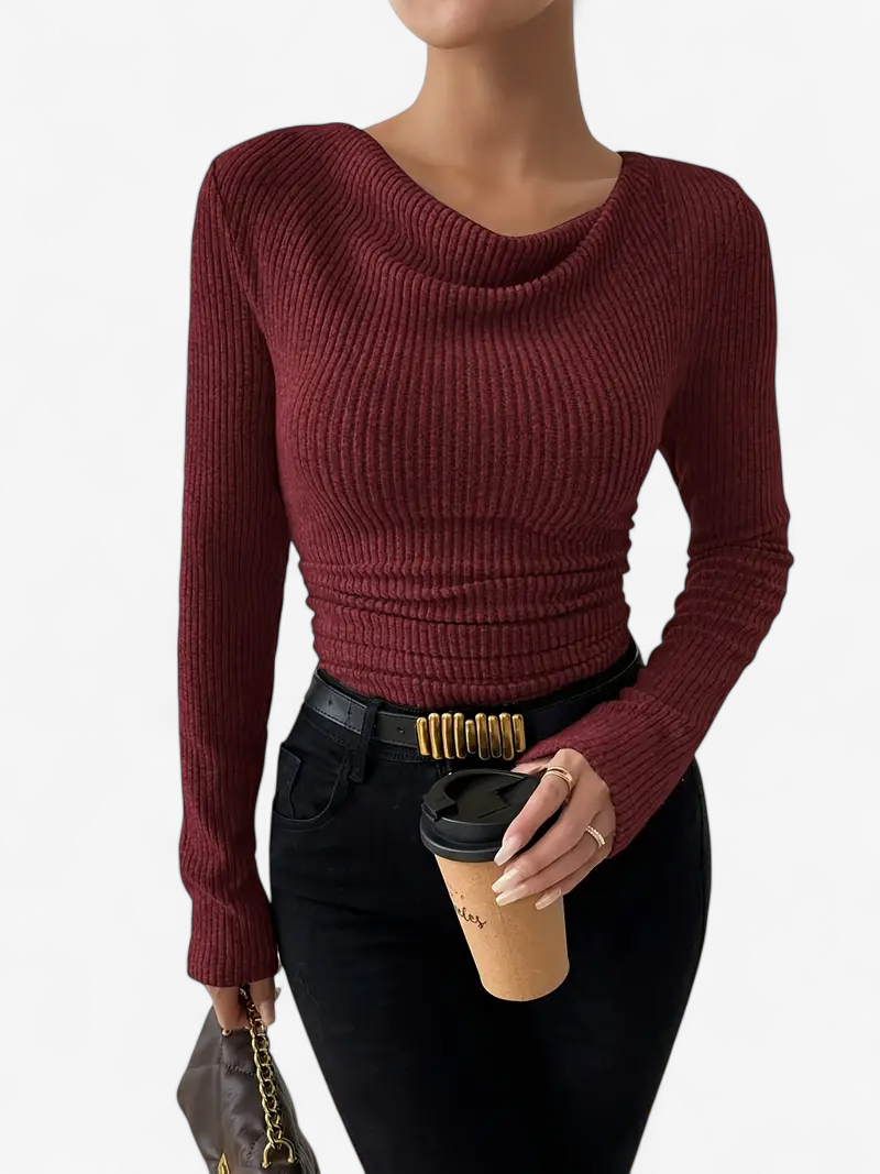 Asymmetrical Ribbed Top