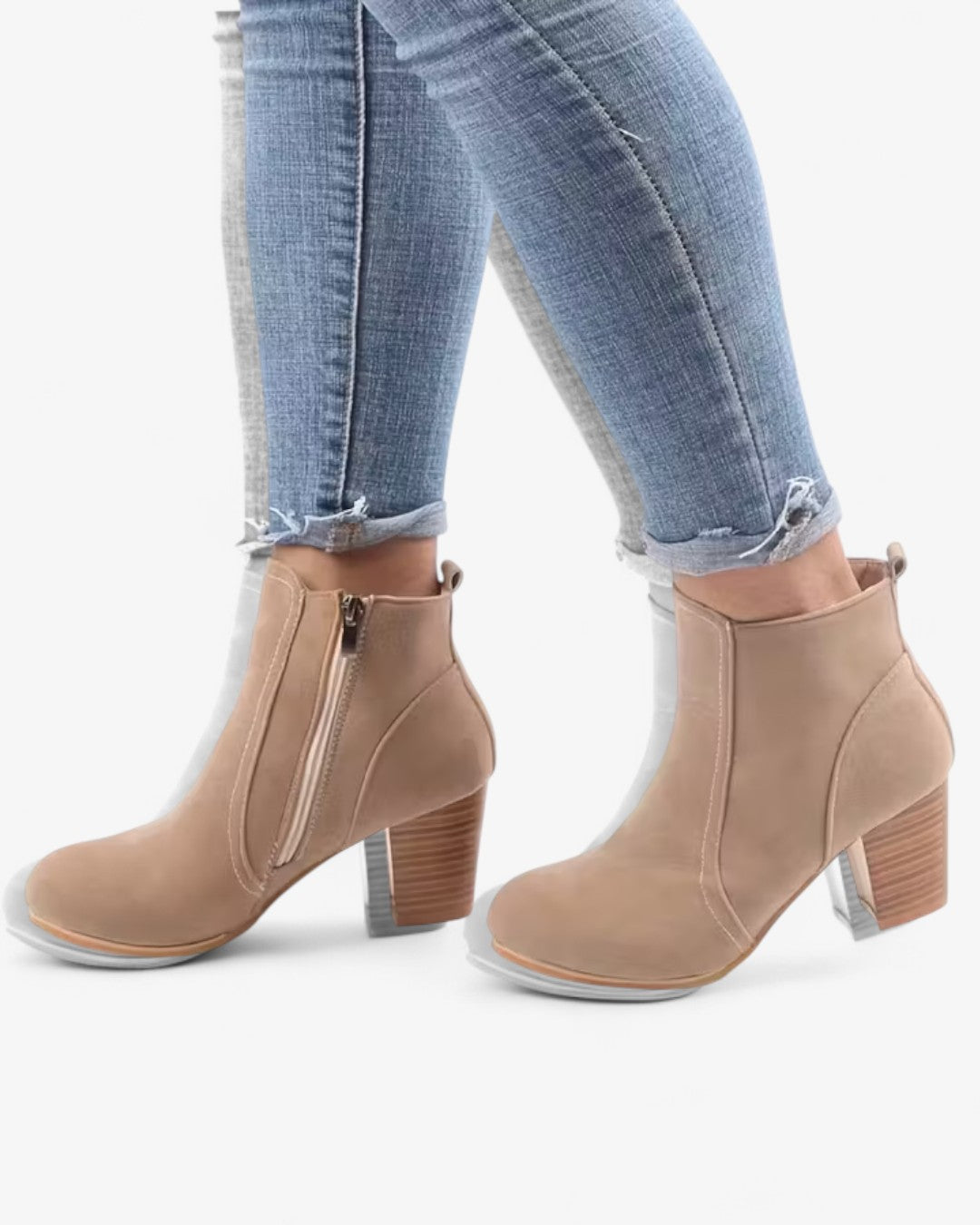 Block Heel Ankle Boots