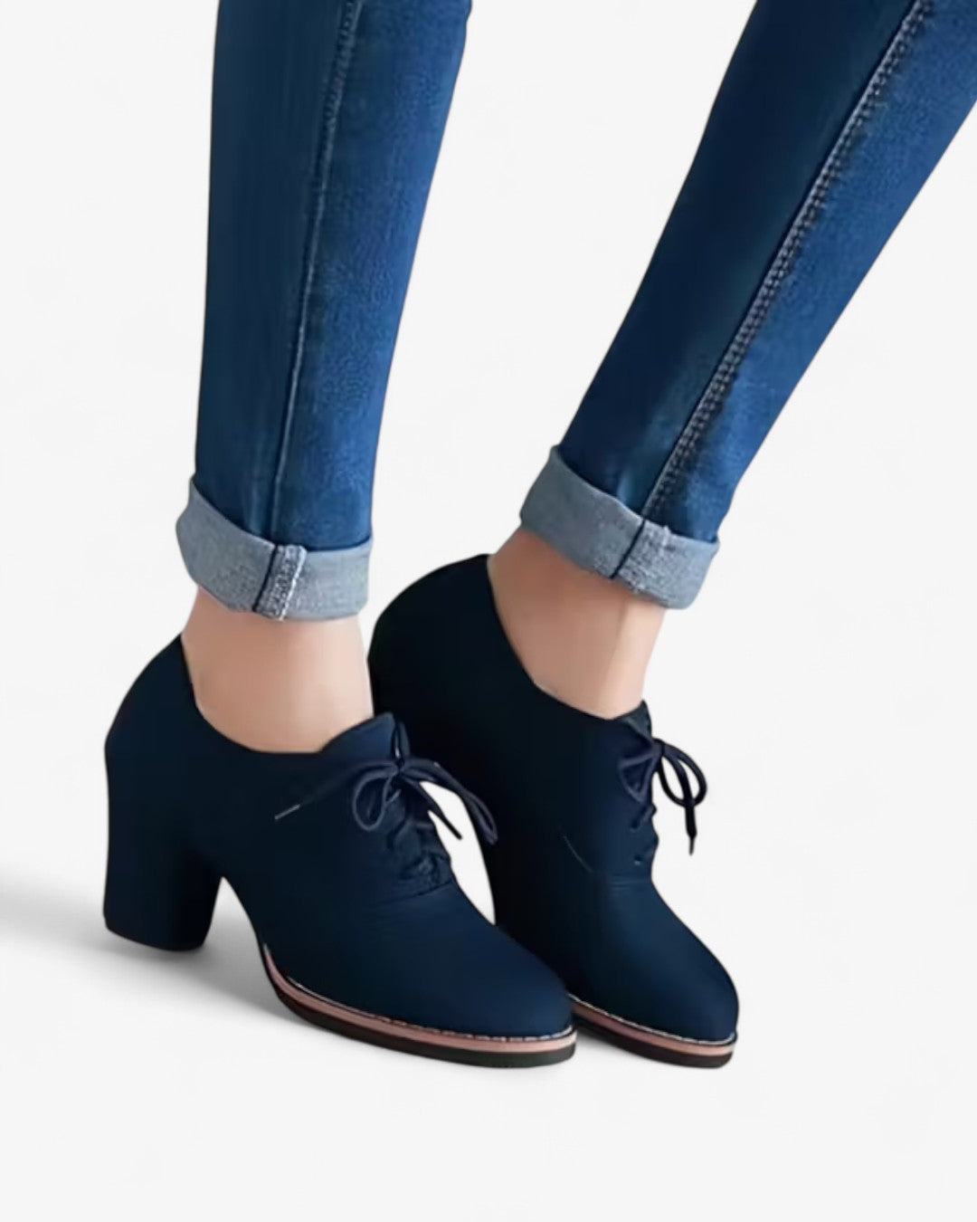 Retro British Matte Lace-Up Shoes