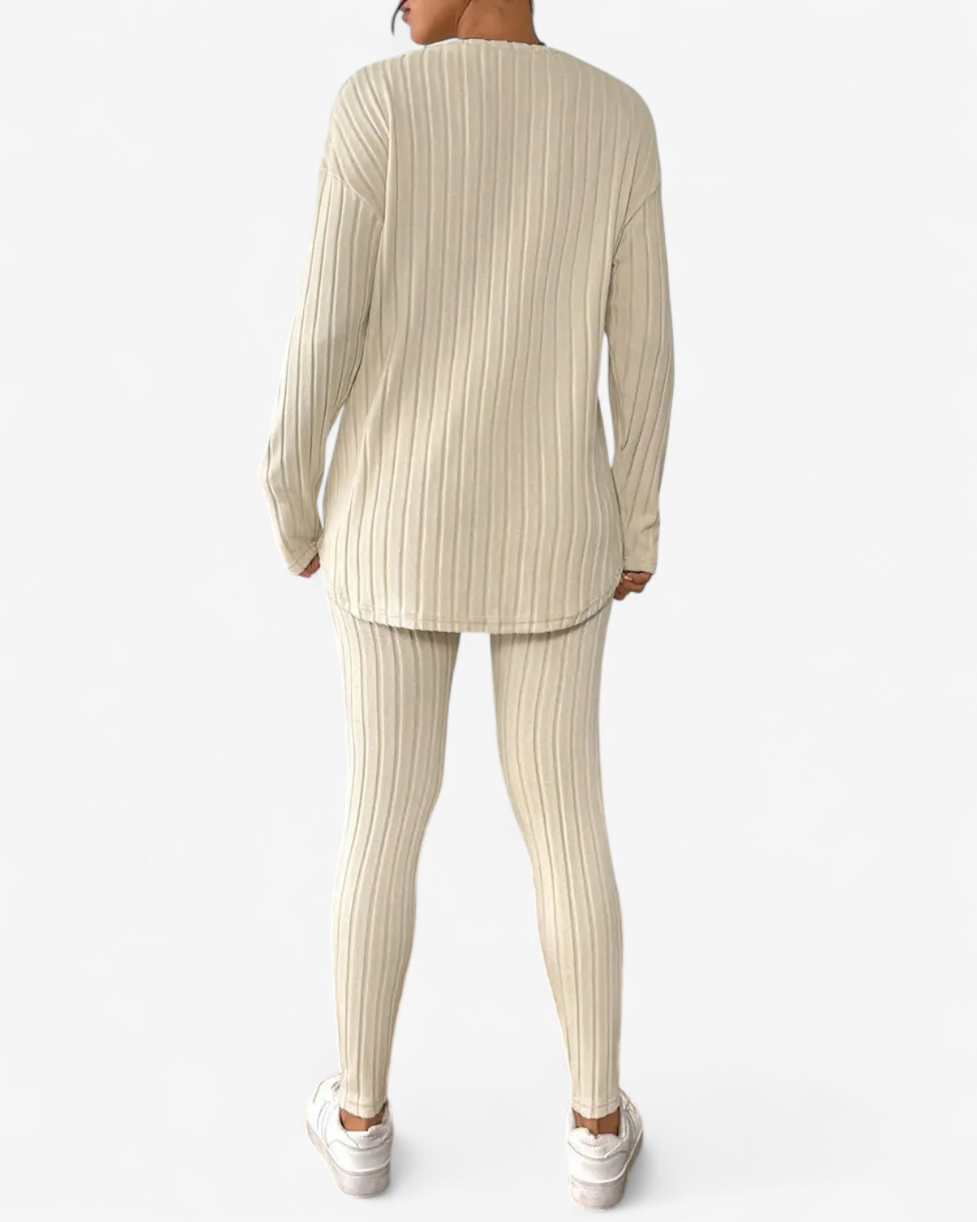 Ribbed Knit Two-Piece Set