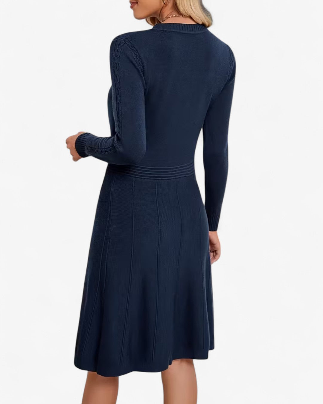 Knitted A-Line Midi Dress