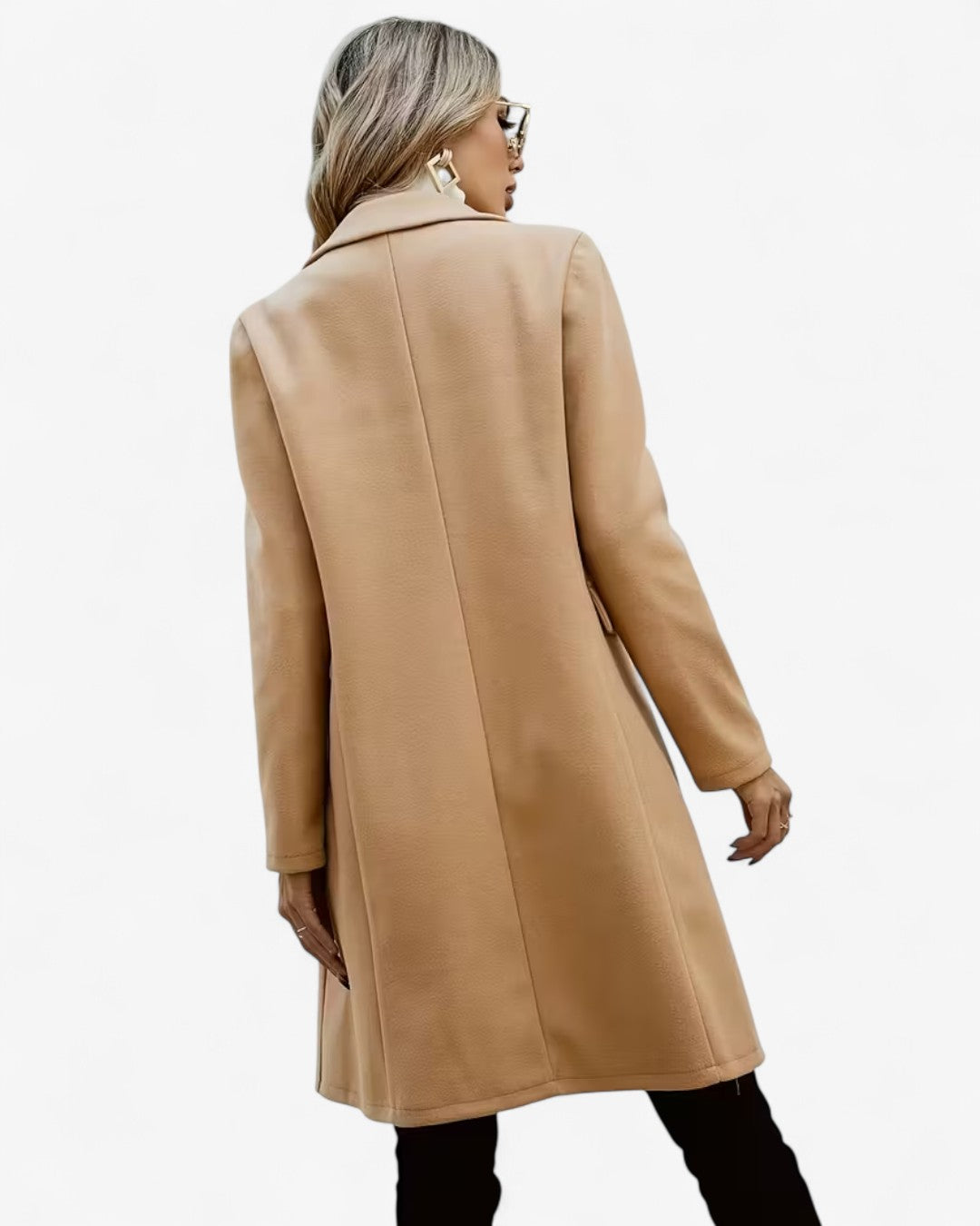 Classic Tweed Double-Breasted Coat