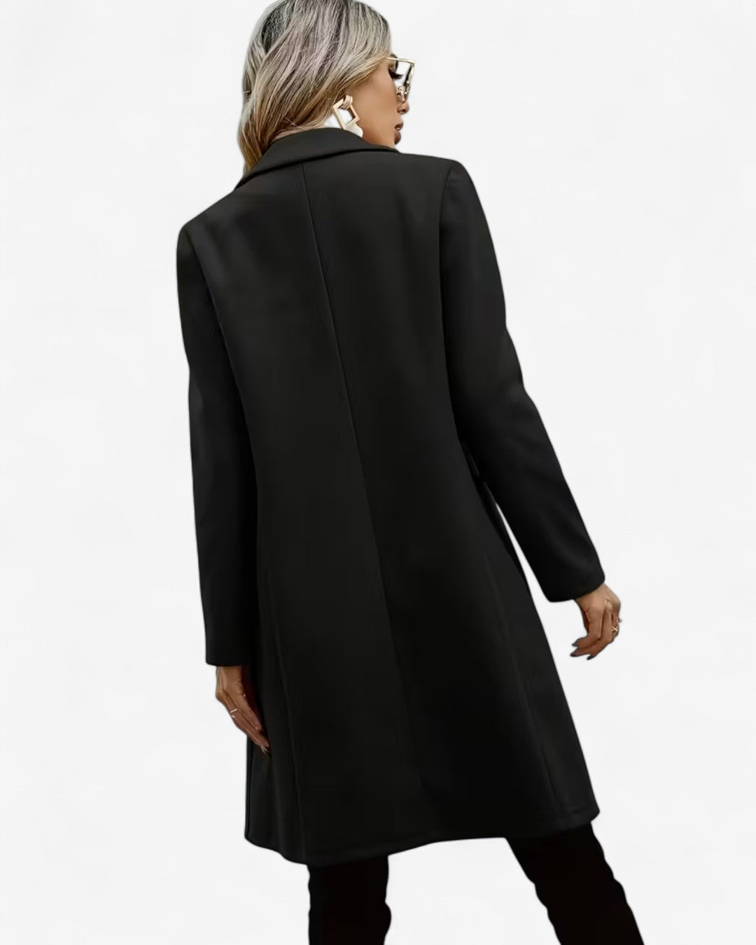 Classic Tweed Double-Breasted Coat