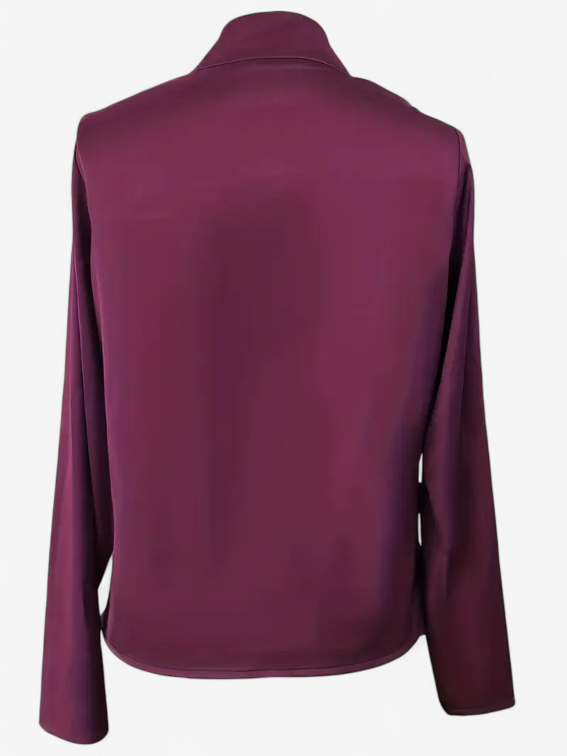 Elegant Satin-Feel Blouse