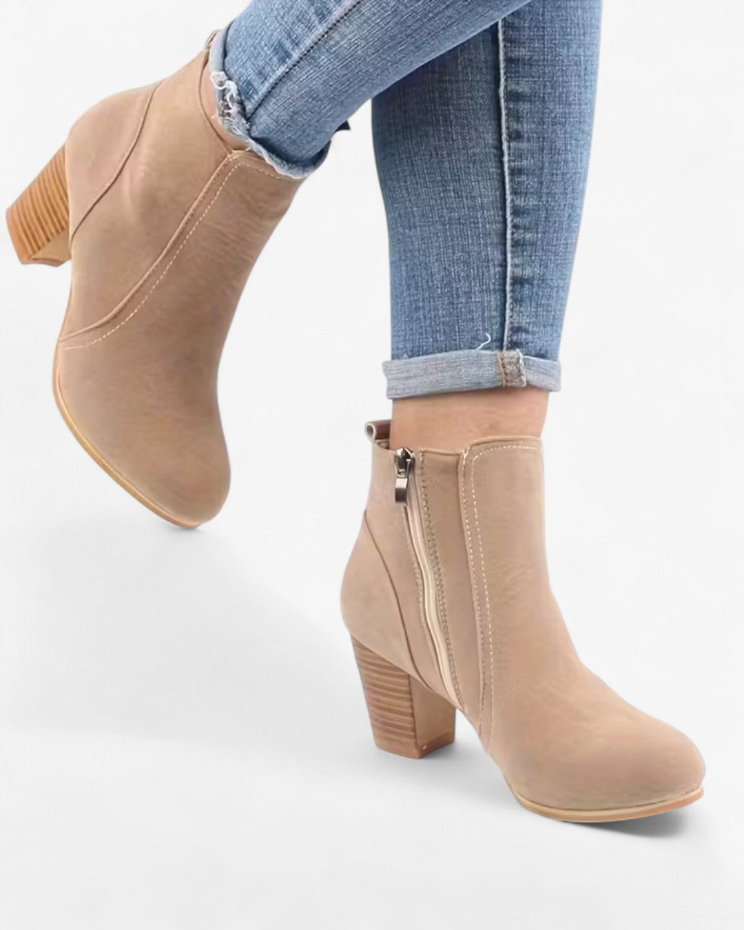 Block Heel Ankle Boots