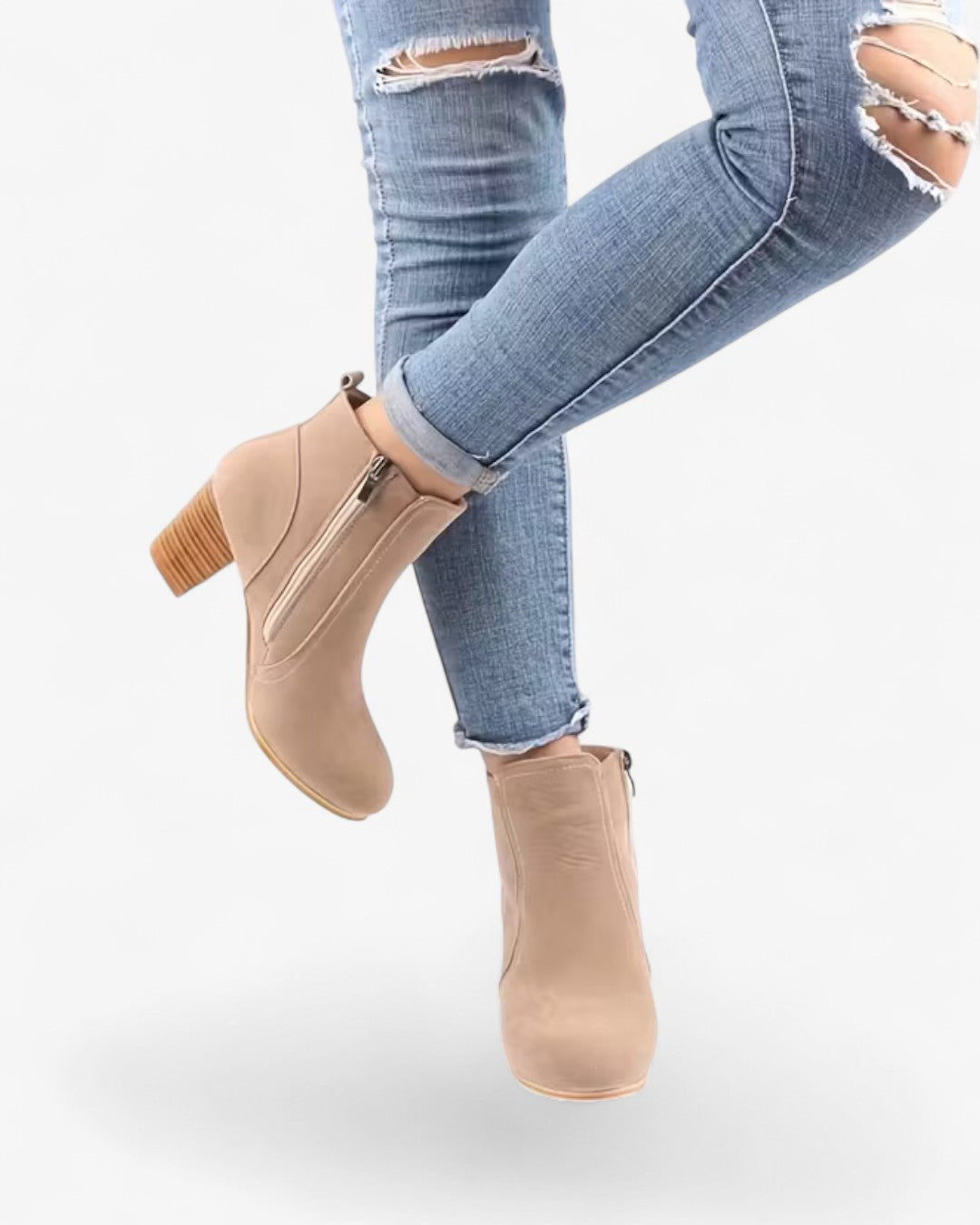 Block Heel Ankle Boots