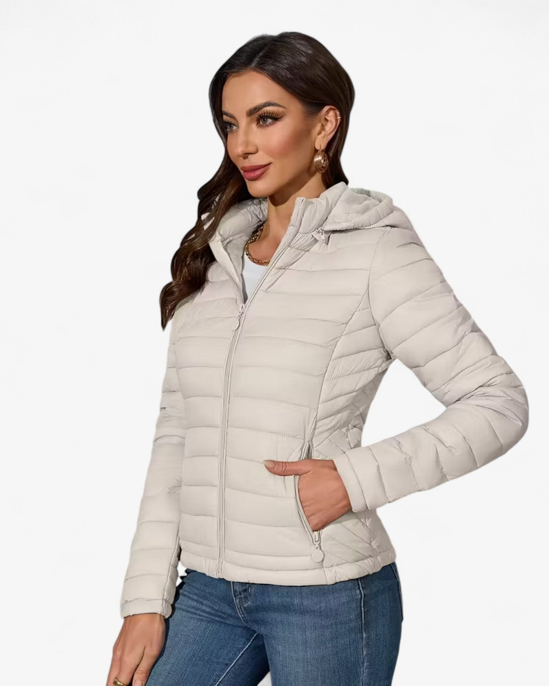 Lightweight Hooded Jacket with Pockets