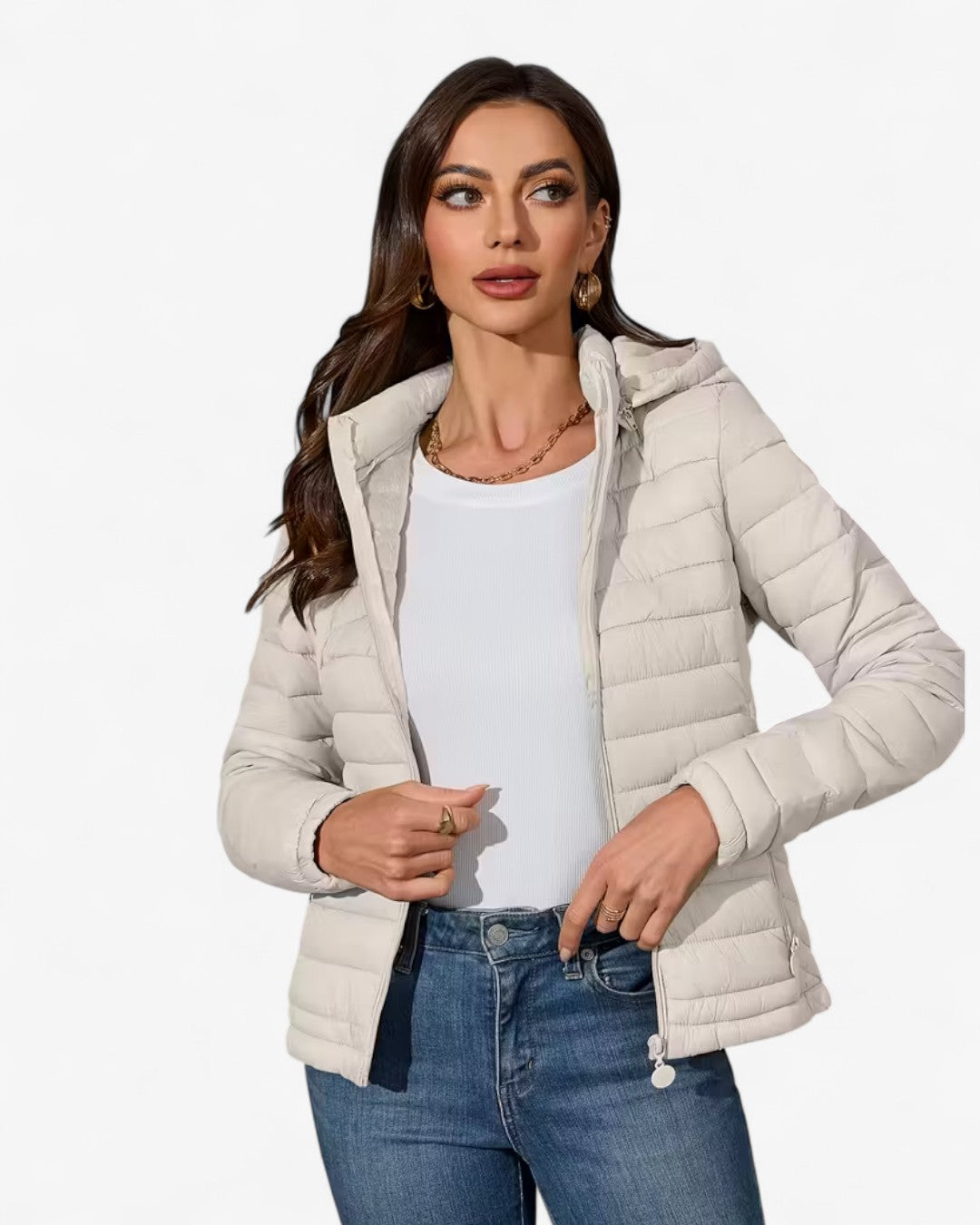 Lightweight Hooded Jacket with Pockets