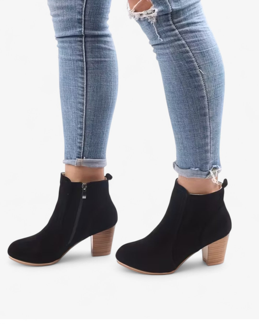 Block Heel Ankle Boots