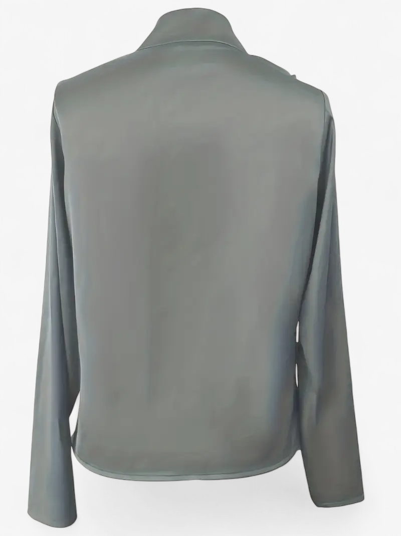 Elegant Satin-Feel Blouse