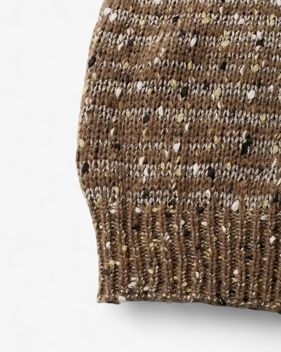 Dot Pattern Drop-Shoulder Sweater