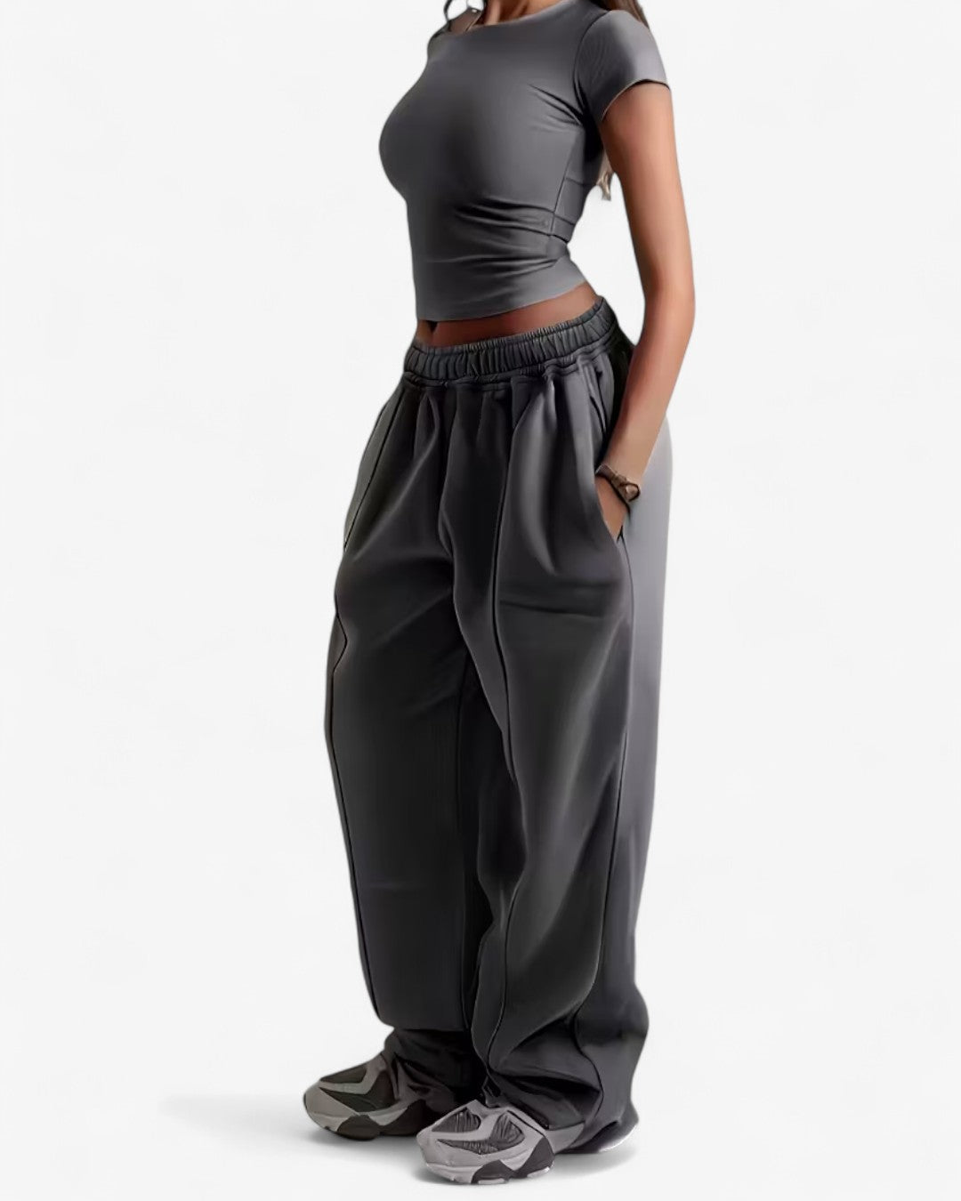 Elegant Wide-Leg Trousers with Pockets