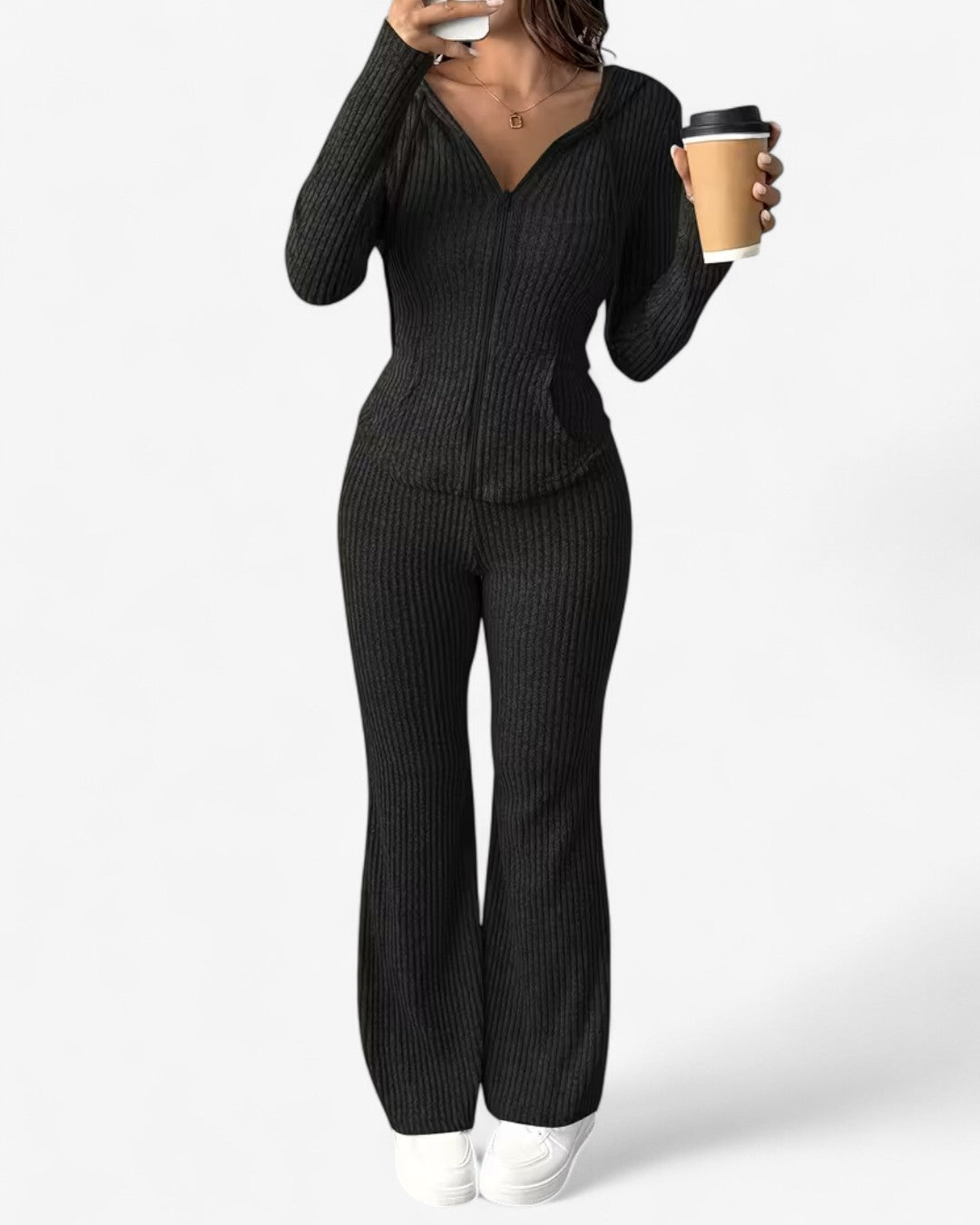 Hooded Zip Lounge Set