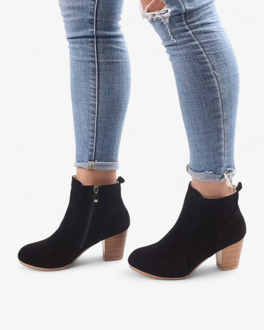 Block Heel Ankle Boots
