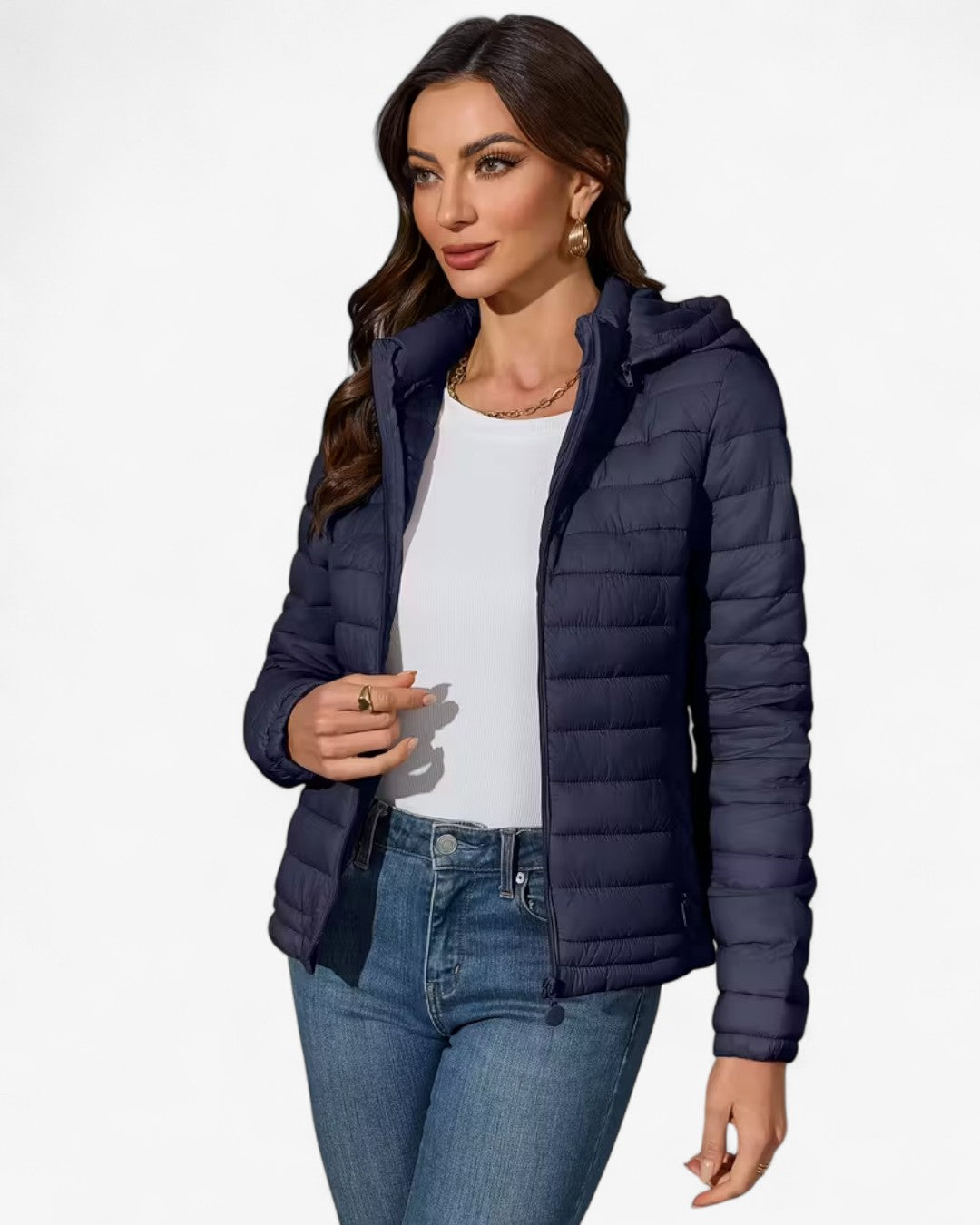 Lightweight Hooded Jacket with Pockets