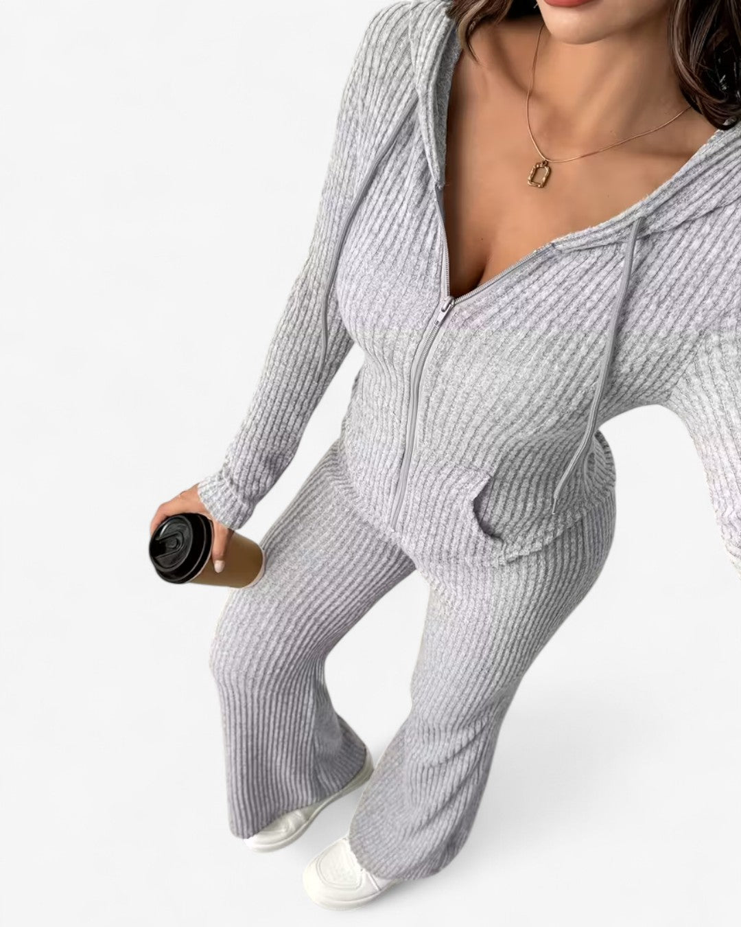 Hooded Zip Lounge Set